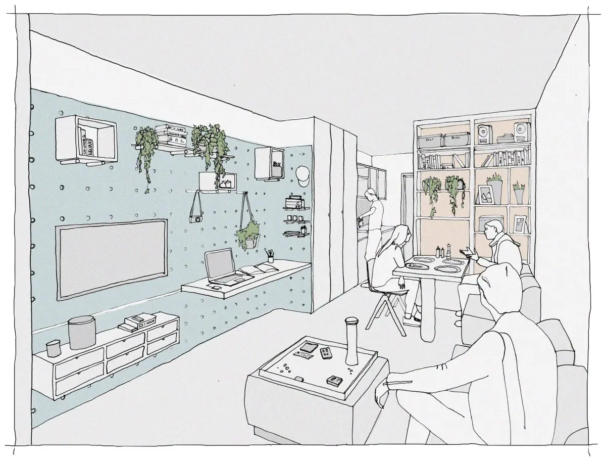 design for co-living internal view