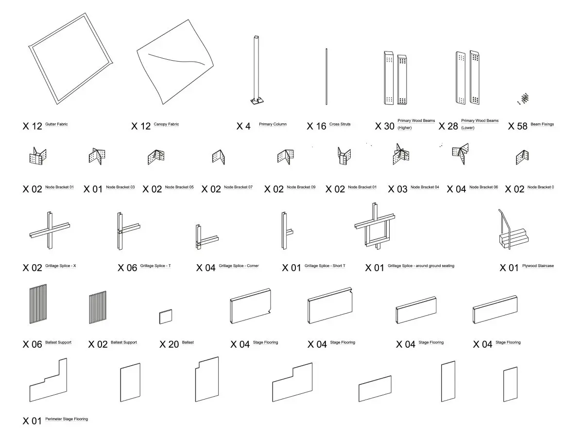 London Wall components list