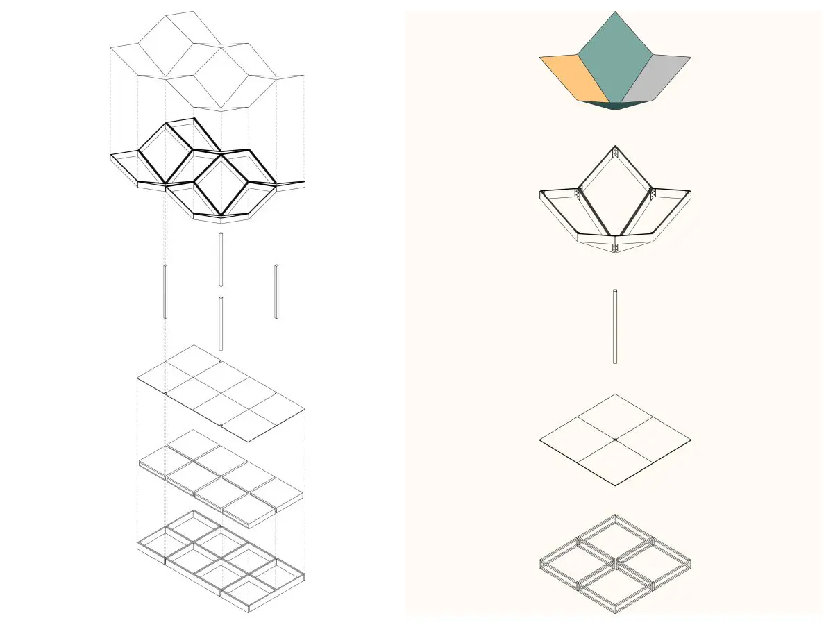 London Wall Pavilion drawing