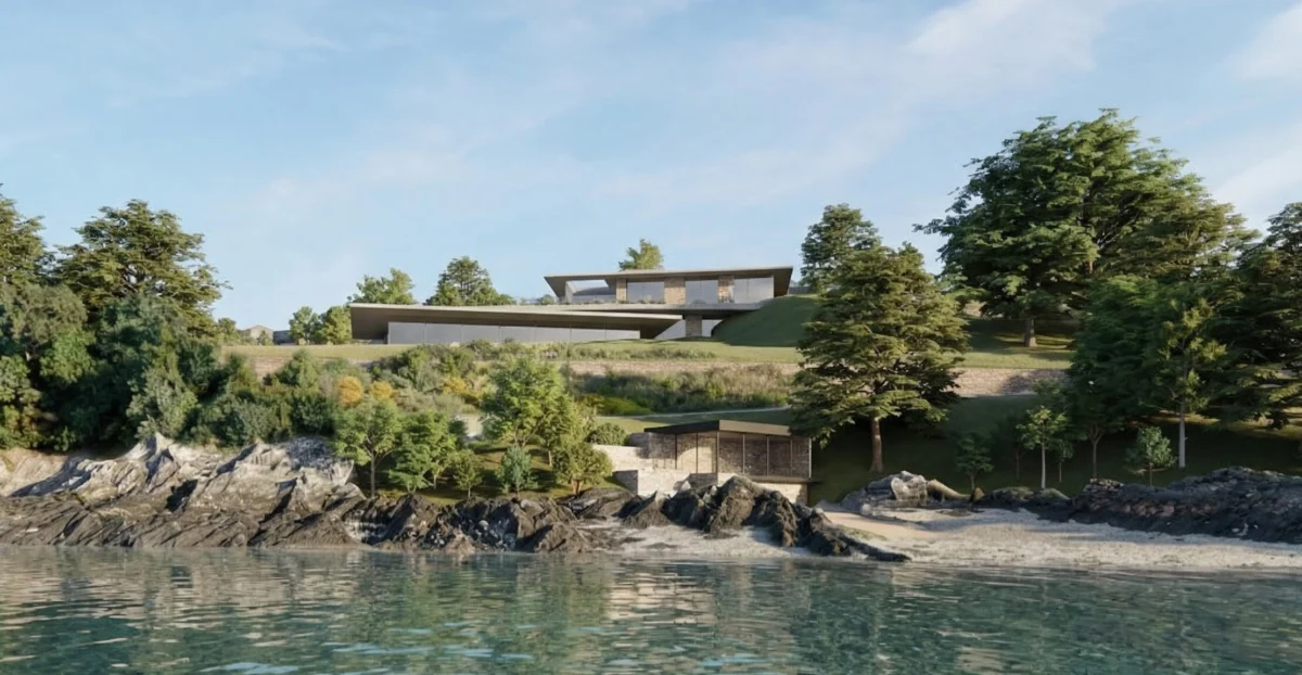 Menai house - view from the water